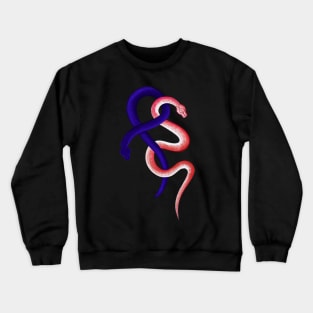 Two little snakes cuddling up together Crewneck Sweatshirt